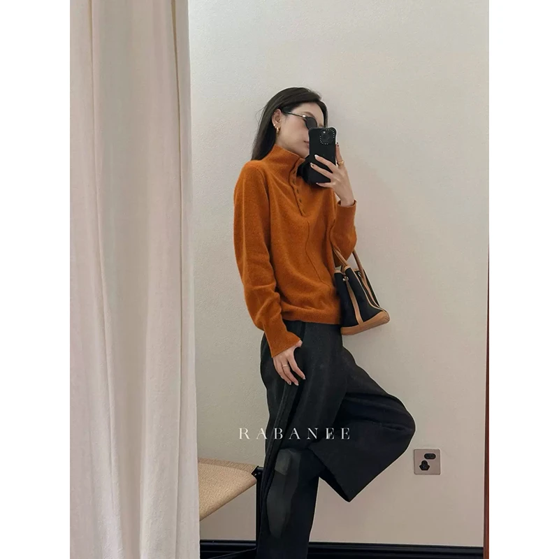 【深海蓝】3854加厚超柔软高品质中领半开上衣