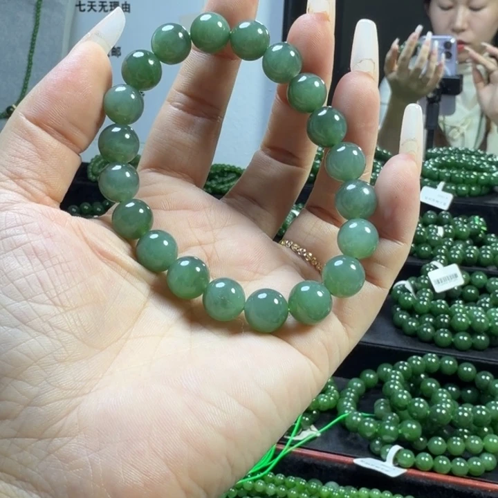 和田玉（碧玉）未镶嵌手链10
