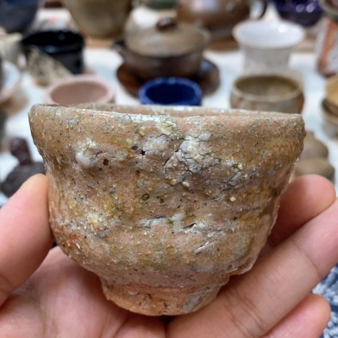柴烧侘寂粗陶茶具