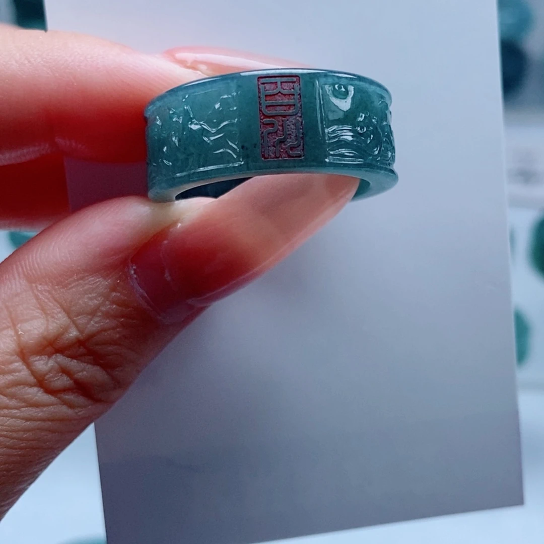 锦***技翡翠戒指未镶嵌翡翠