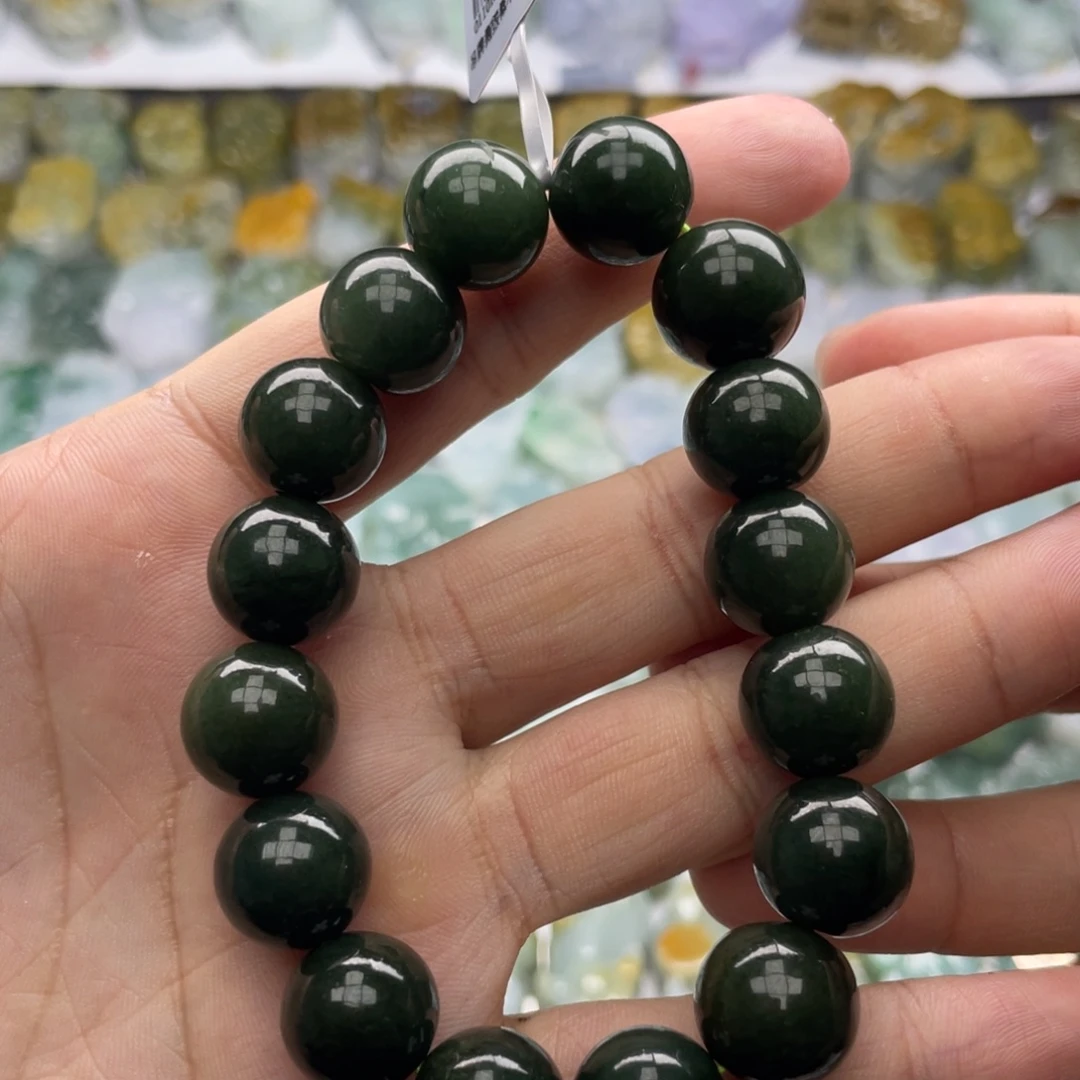 翡翠未镶嵌颈饰手串#13