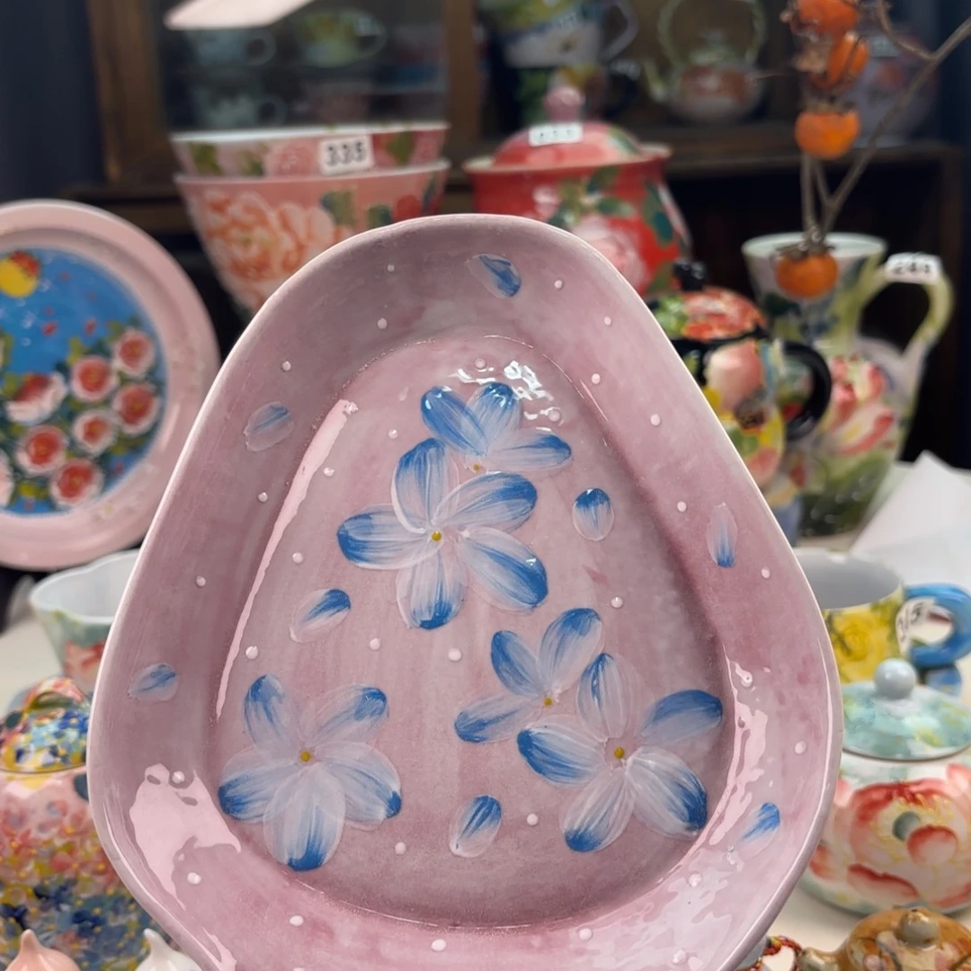 景德镇手绘高温釉下彩陶瓷茶具