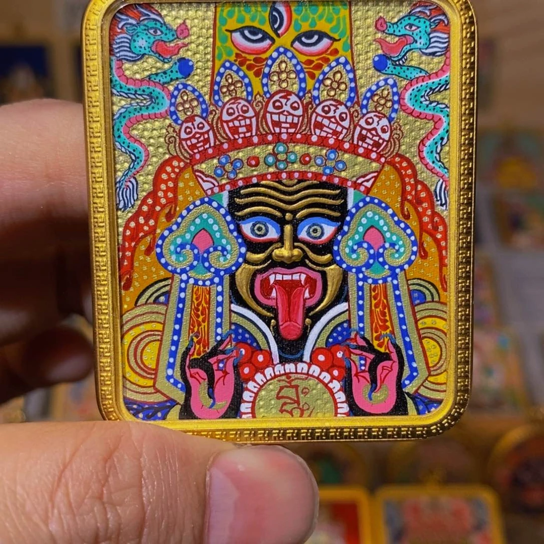 吊坠扎基拉姆纯手绘唐卡