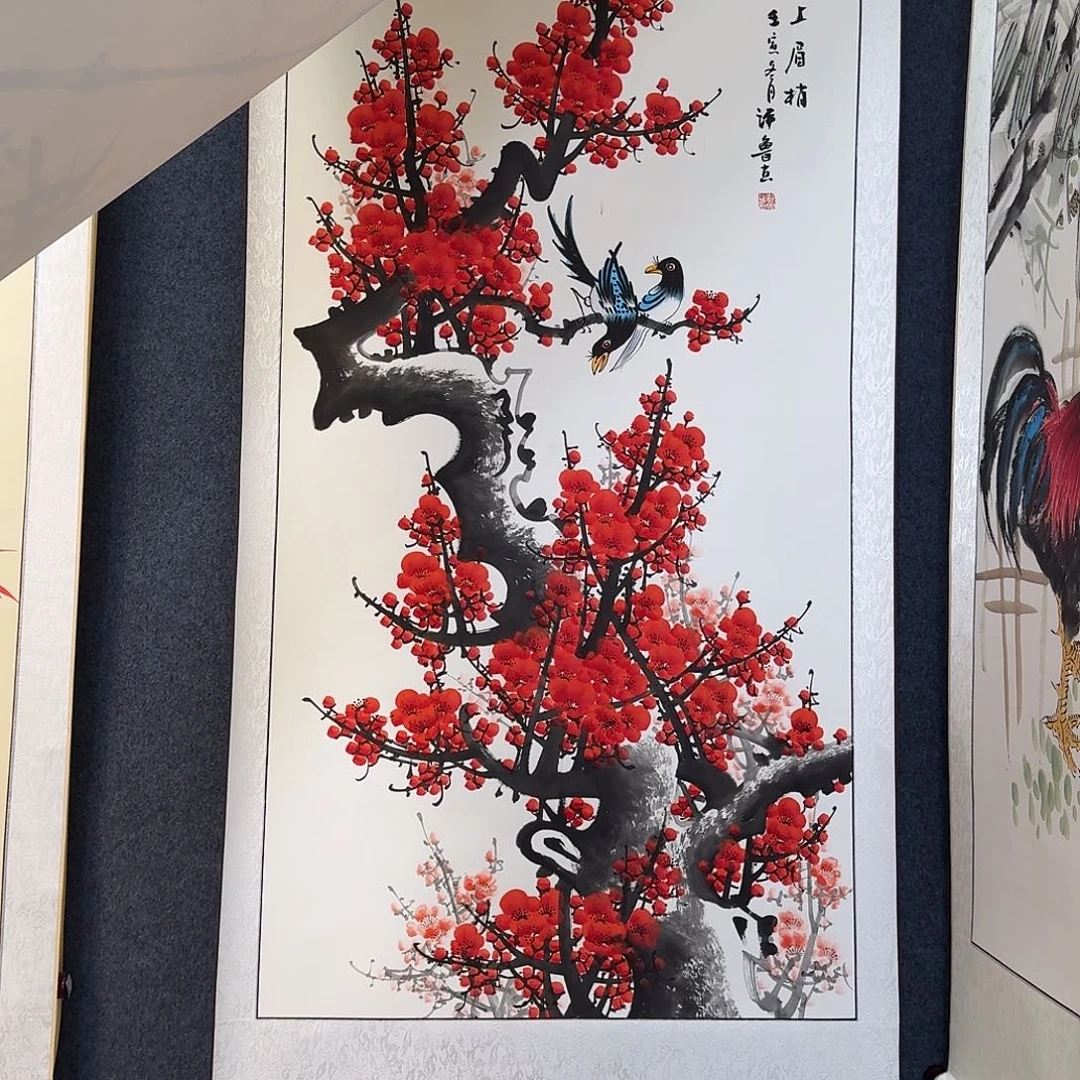 纯手绘国画作品好看四尺