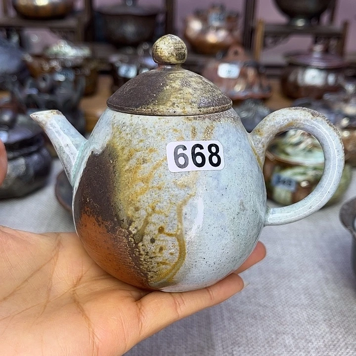 裸柴烧陶瓷手工茶器