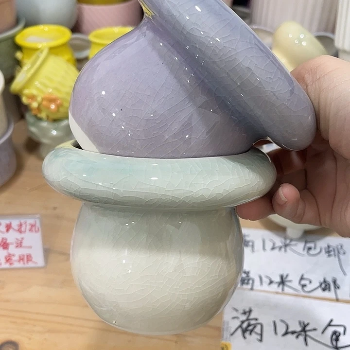 红陶陶瓷花盆凑12米包邮