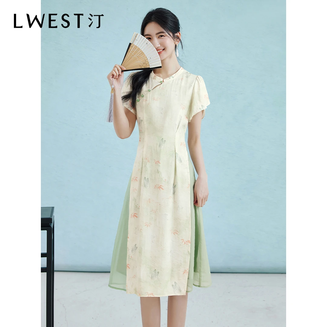 【备用链接】朗文斯汀新中式优雅国风连衣裙DTYL4203D07127