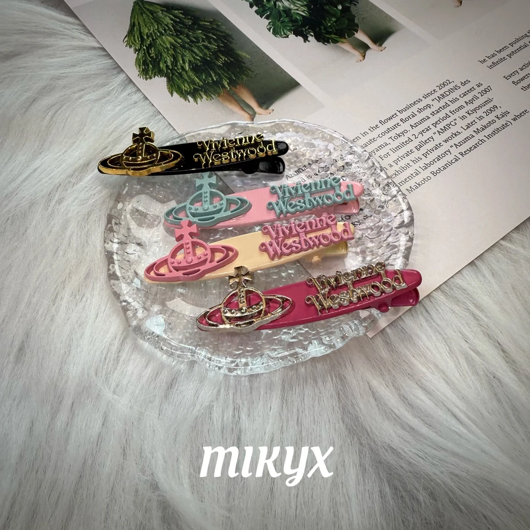 mikyx土星彩色发夹J433