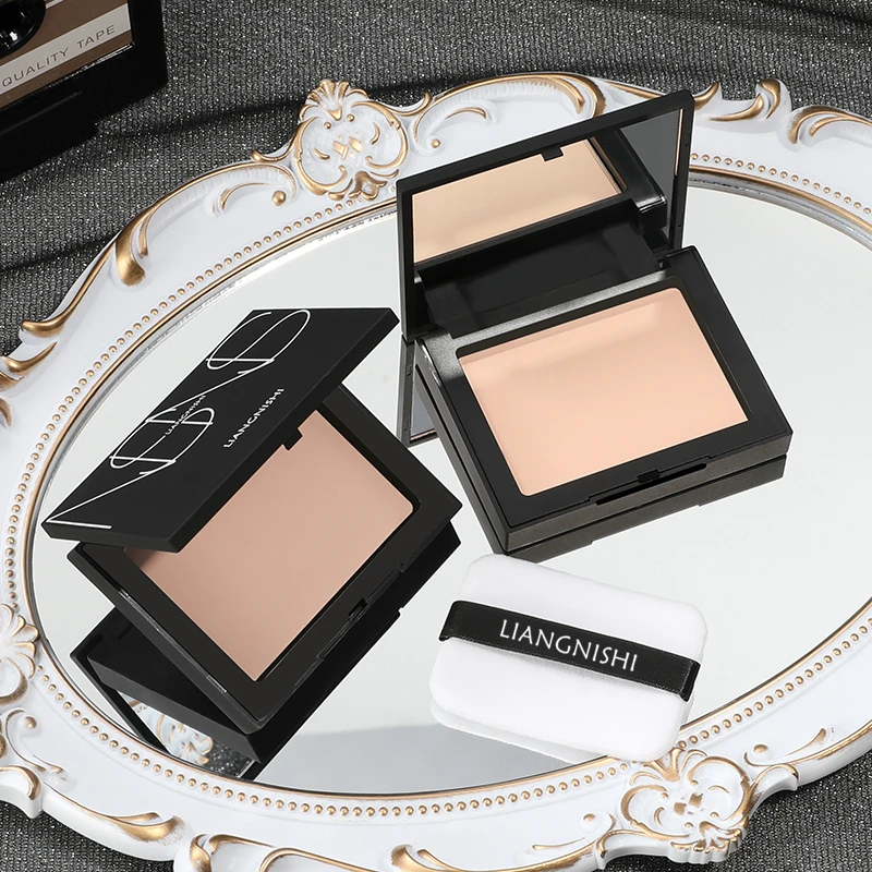 A链接拍这里（轻透柔焦粉饼持久控油定妆干湿两用哑光遮瑕蜜粉）