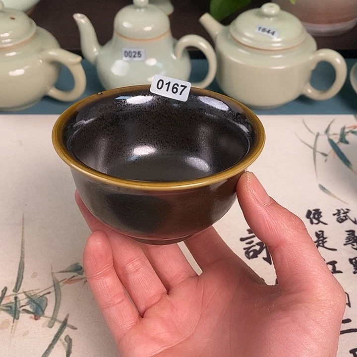 瓷杯子0167青鸾汝瓷汝州发货