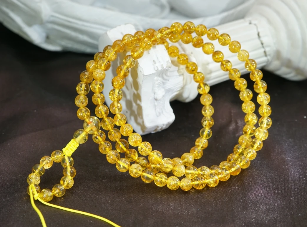 琥珀金沙蜜佛珠4.5+ CA011416