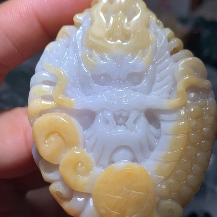 翡翠未镶嵌颈饰保真天然A货翡翠