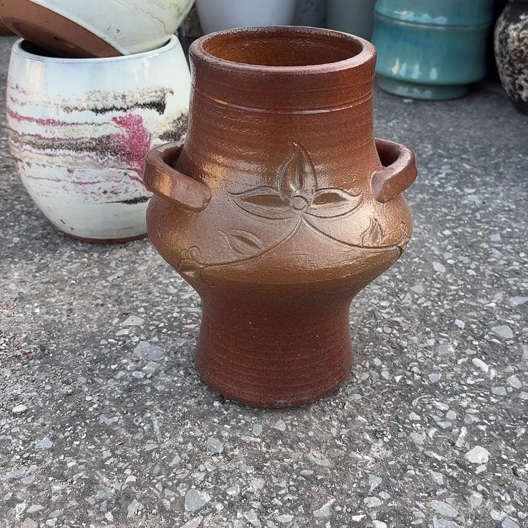 紫砂花盆口径12高25一个手工