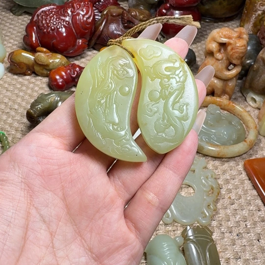 白玉菩提吊坠挂件