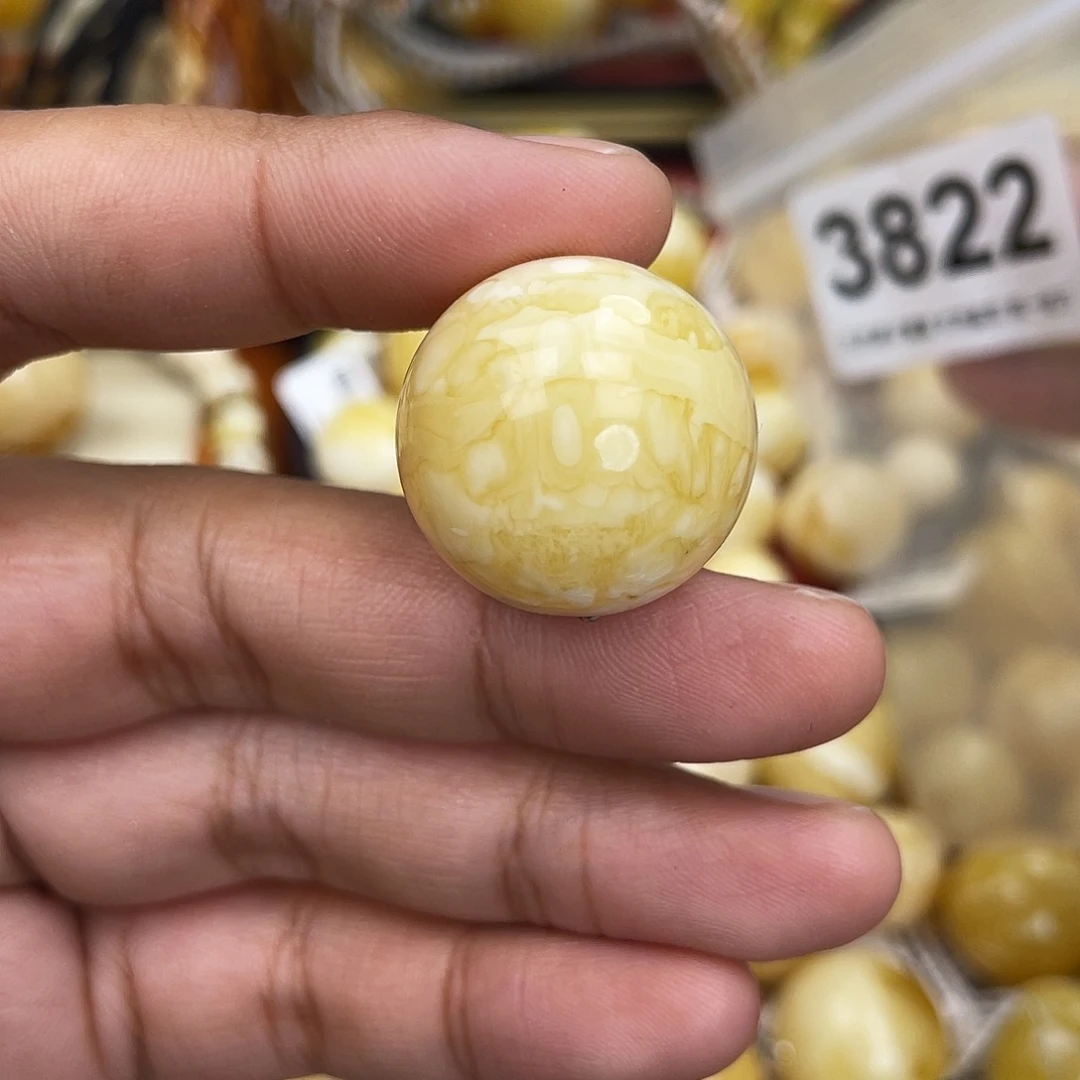 蜜蜡未镶嵌珠宝奇石粉23.6