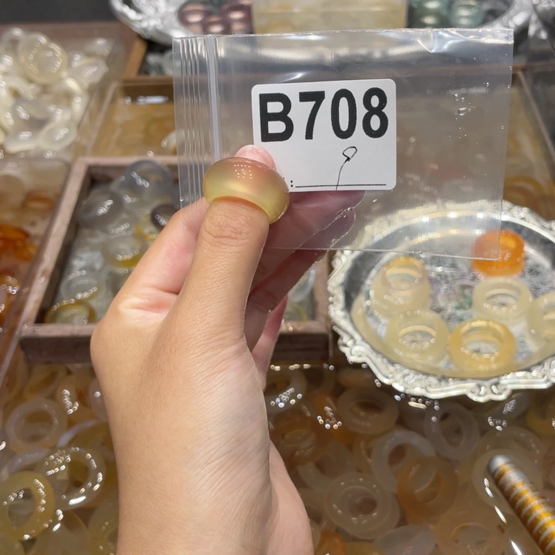 玛瑙/玉髓未镶嵌戒指708