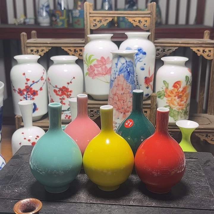 陶摆件景德镇陶瓷五件套