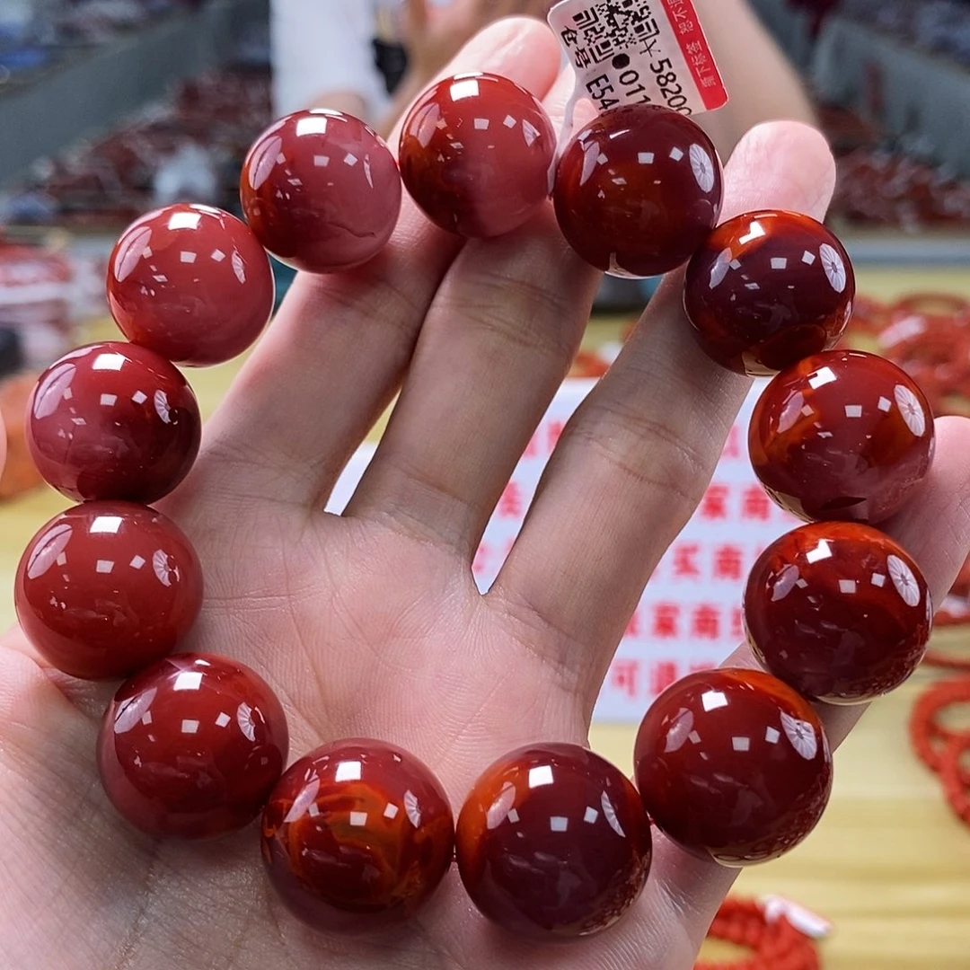 南红玛瑙瓦西云端  19mm  多样性发一未镶嵌