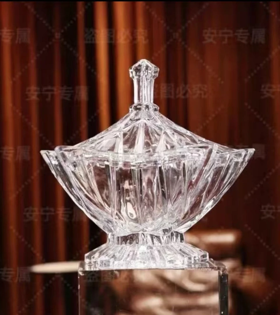 海星果盘加厚水晶玻璃高级感餐厅客厅收纳水果干果摆件装饰品