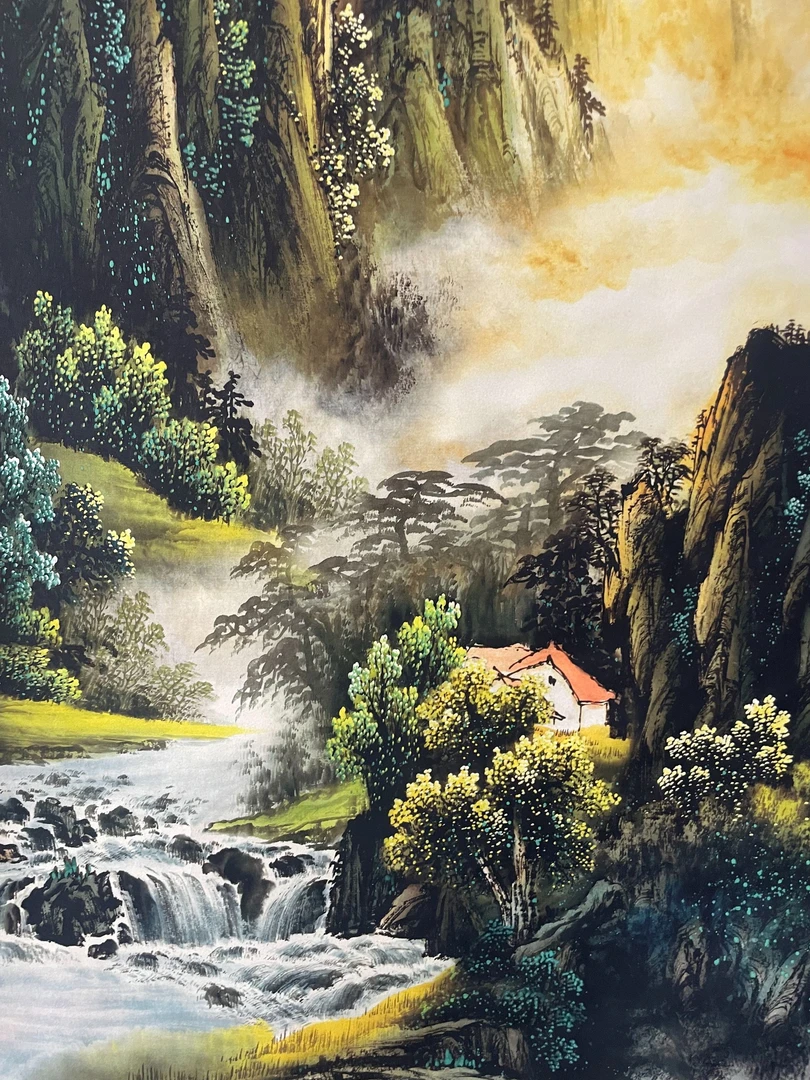 石溪立轴精美装饰画