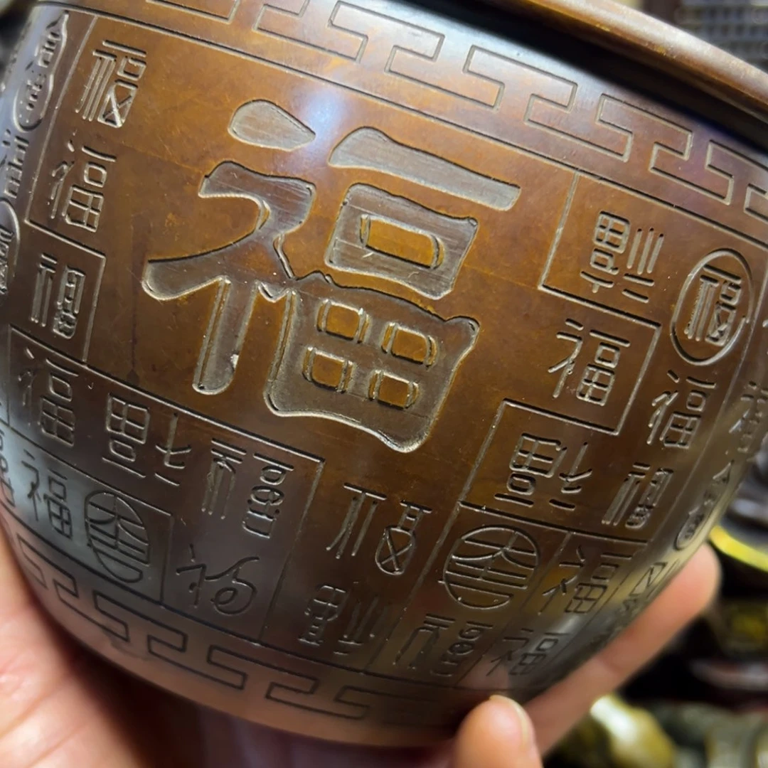 铜摆件欢迎欢迎你