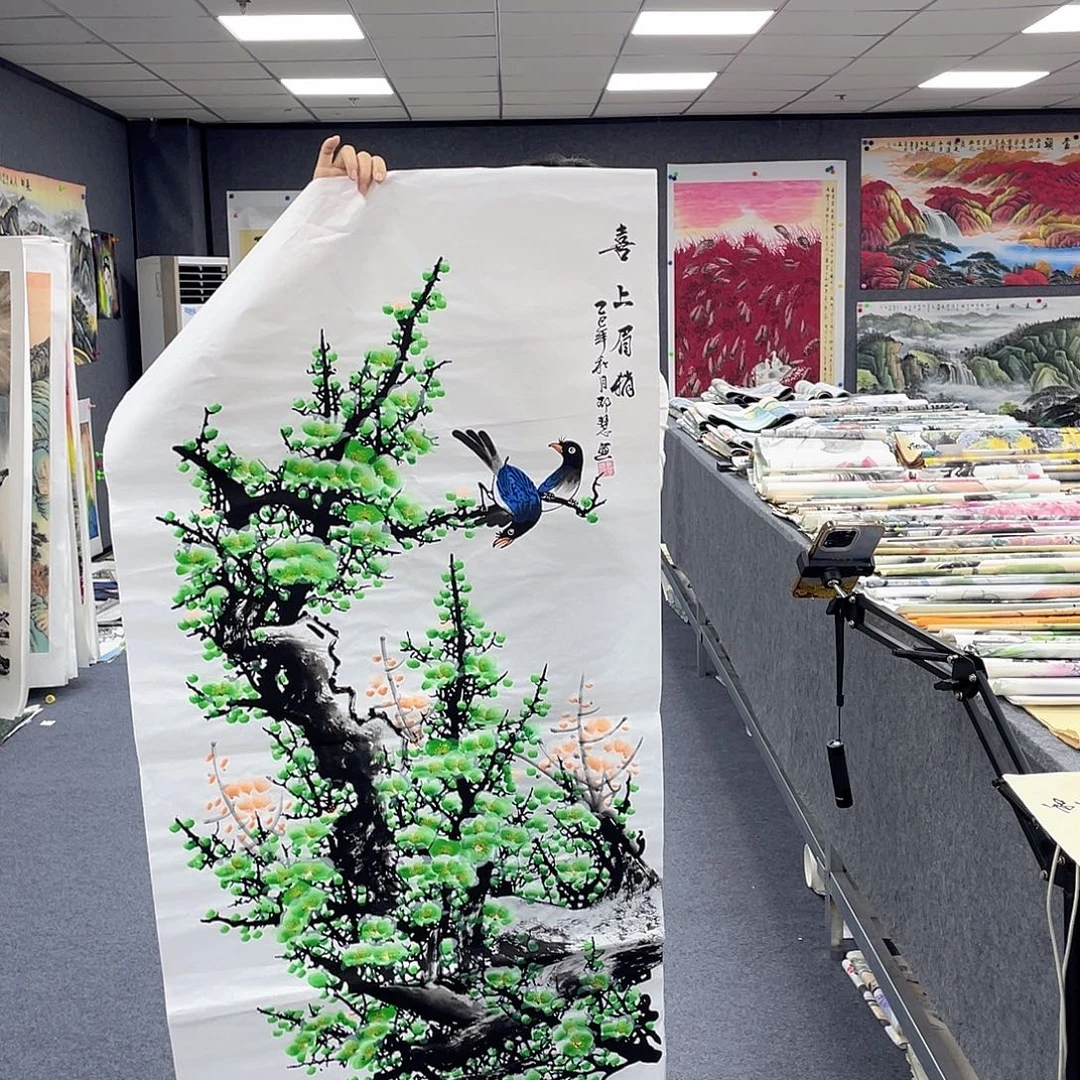 国画作品小姐姐放漏…