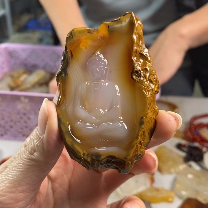 玛瑙/玉髓吊坠(不含链)未镶嵌