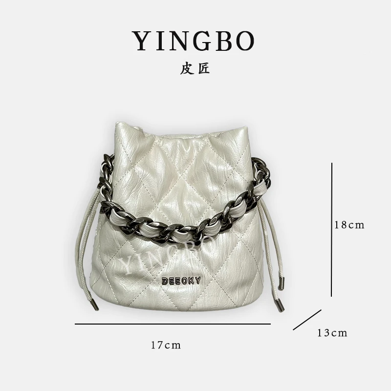 【英柏甄选】ZT-D7175-珍珠白 然与纯小众设计感时尚单肩百搭女包