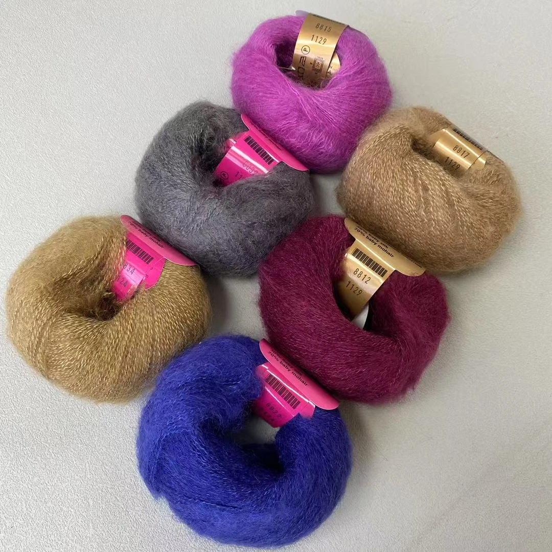 L#西班芽真丝马海毛 柔软不扎