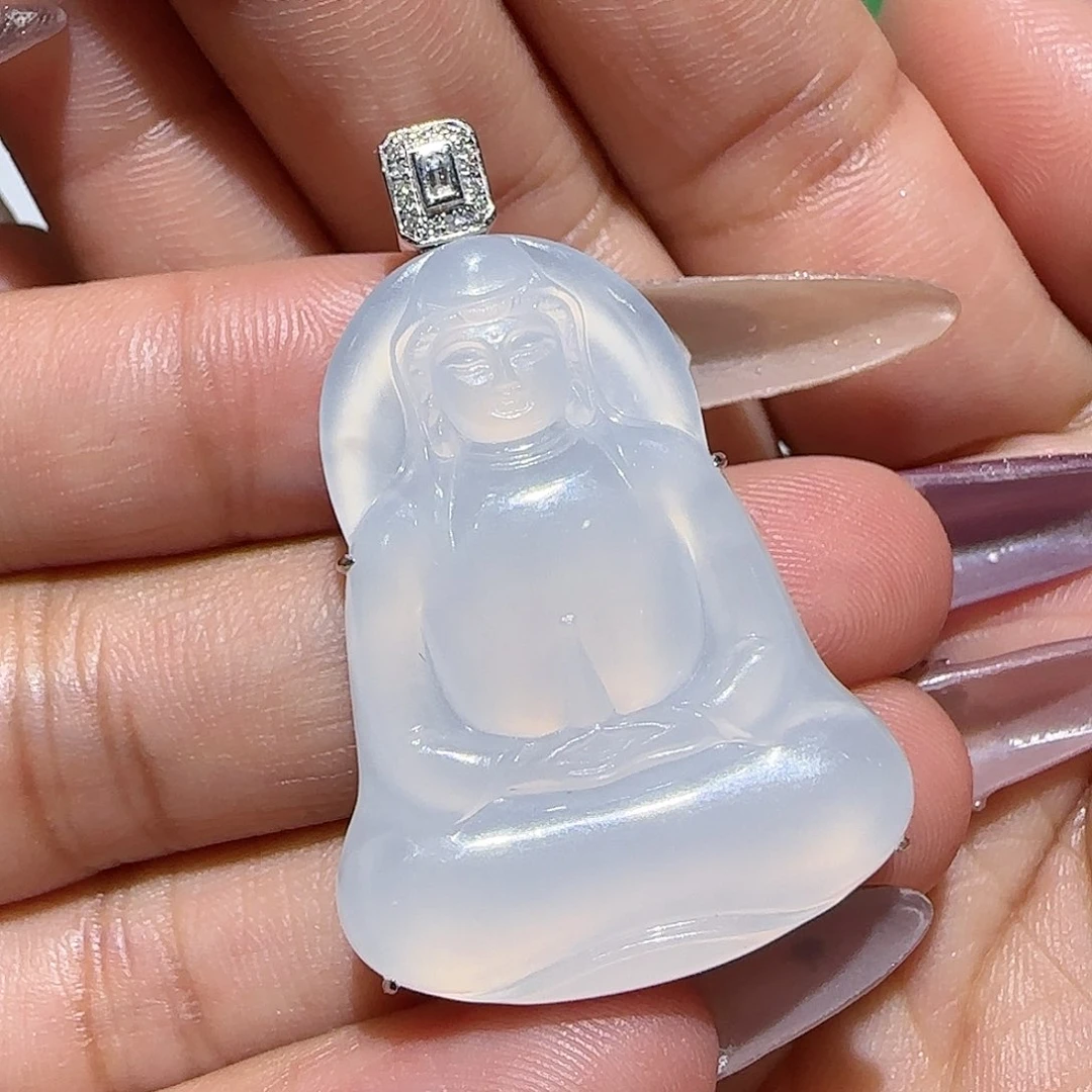 【闪购商品】颈饰18K金镶嵌翡翠天然