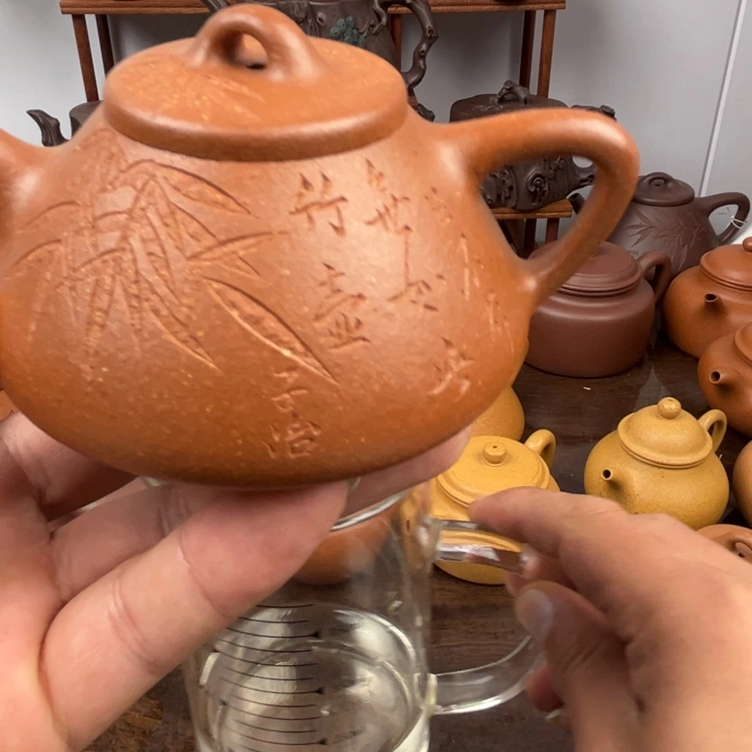 葉***G茶壶紫砂红降坡子冶