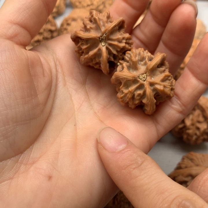 李***鱼把件文玩核桃三棱手捻