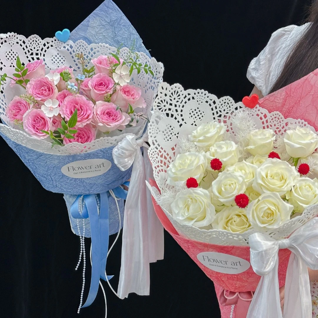 【花寻礼韵】高质感墨染石纹纸晕染渐变肌理纸鲜花包装diy花束材料