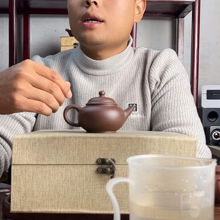 紫砂茶壶原矿紫泥水平壶