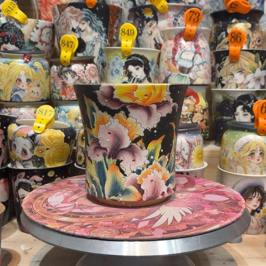 景德镇手绘花盆陶瓷14/16