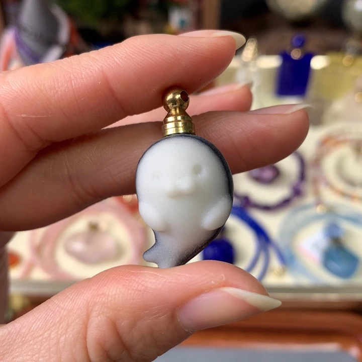 葡萄石未镶嵌香水精油瓶