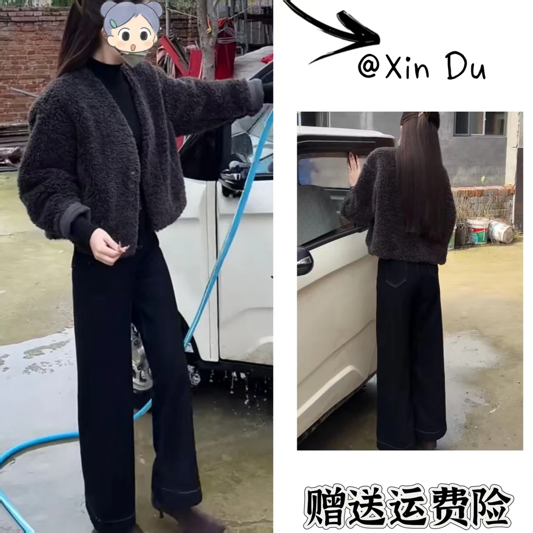 2025秋冬季新款时尚显瘦气质女士网红洋气两件套百搭款D23972