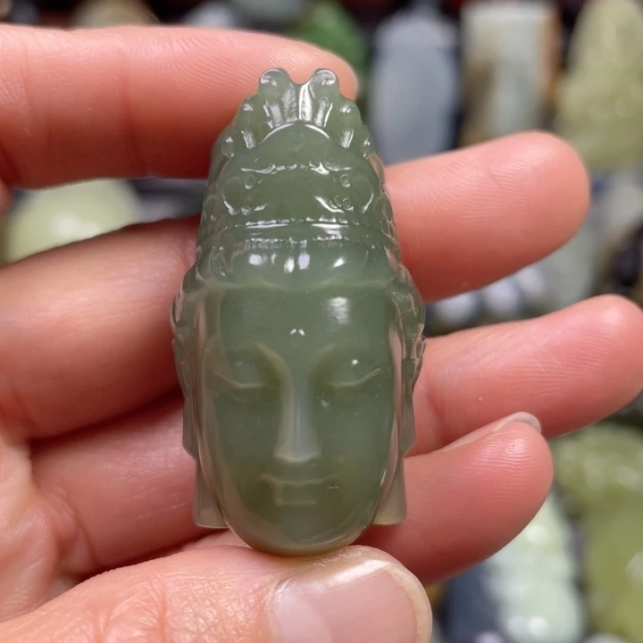 和田玉未镶嵌挂件