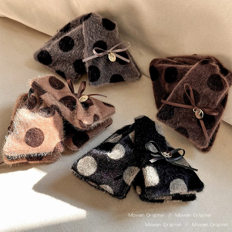 秋冬波点蝴蝶结三角抓夹女高级感2025新款发夹大号鲨鱼夹发卡头饰