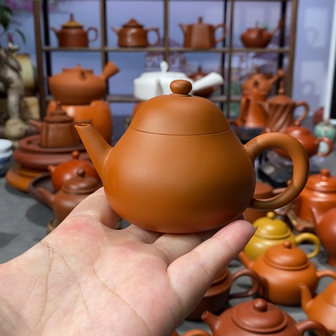 茶壶紫砂陈伟庆鸡蛋剑流梨壶105cc