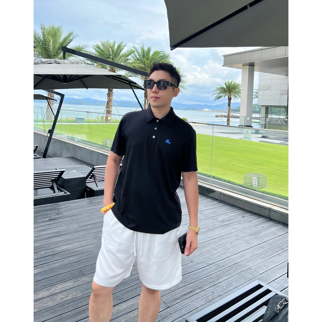 【战马Polo】老钱夏日兰精莫代尔弹力战马男士短袖T恤Polo衫WXWG379