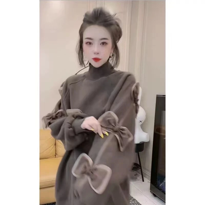 新款时尚宽松男女同款轻奢重工宽松百搭设计师亮钻字母卫衣-137