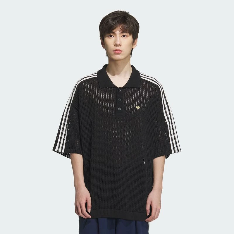 阿迪达斯 （adidas）男子休闲运动宽松短袖POLO衫KE5815