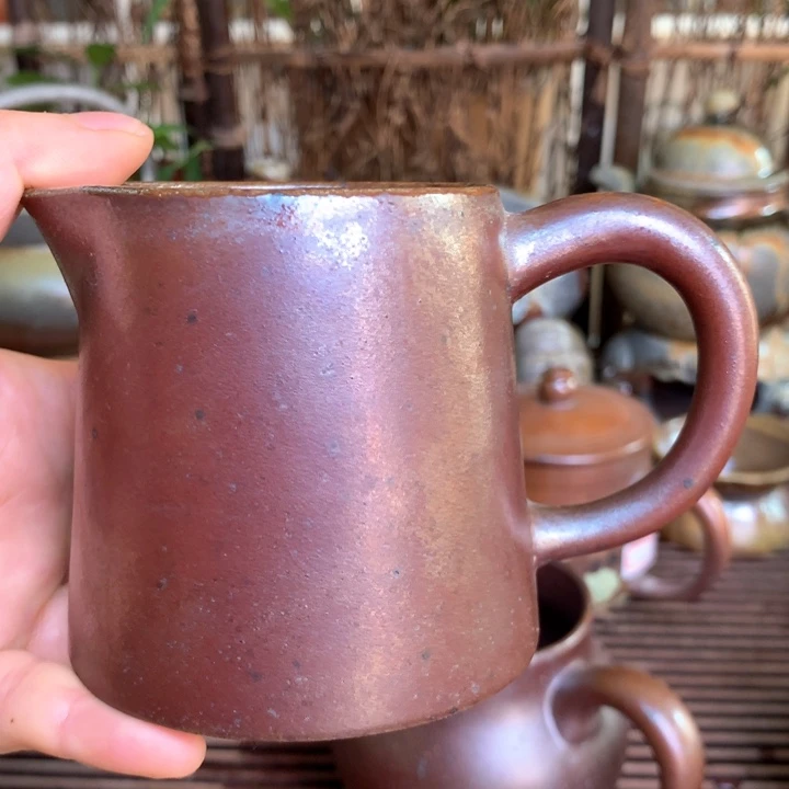 紫砂茶壶纯自然高温无釉裸柴烧