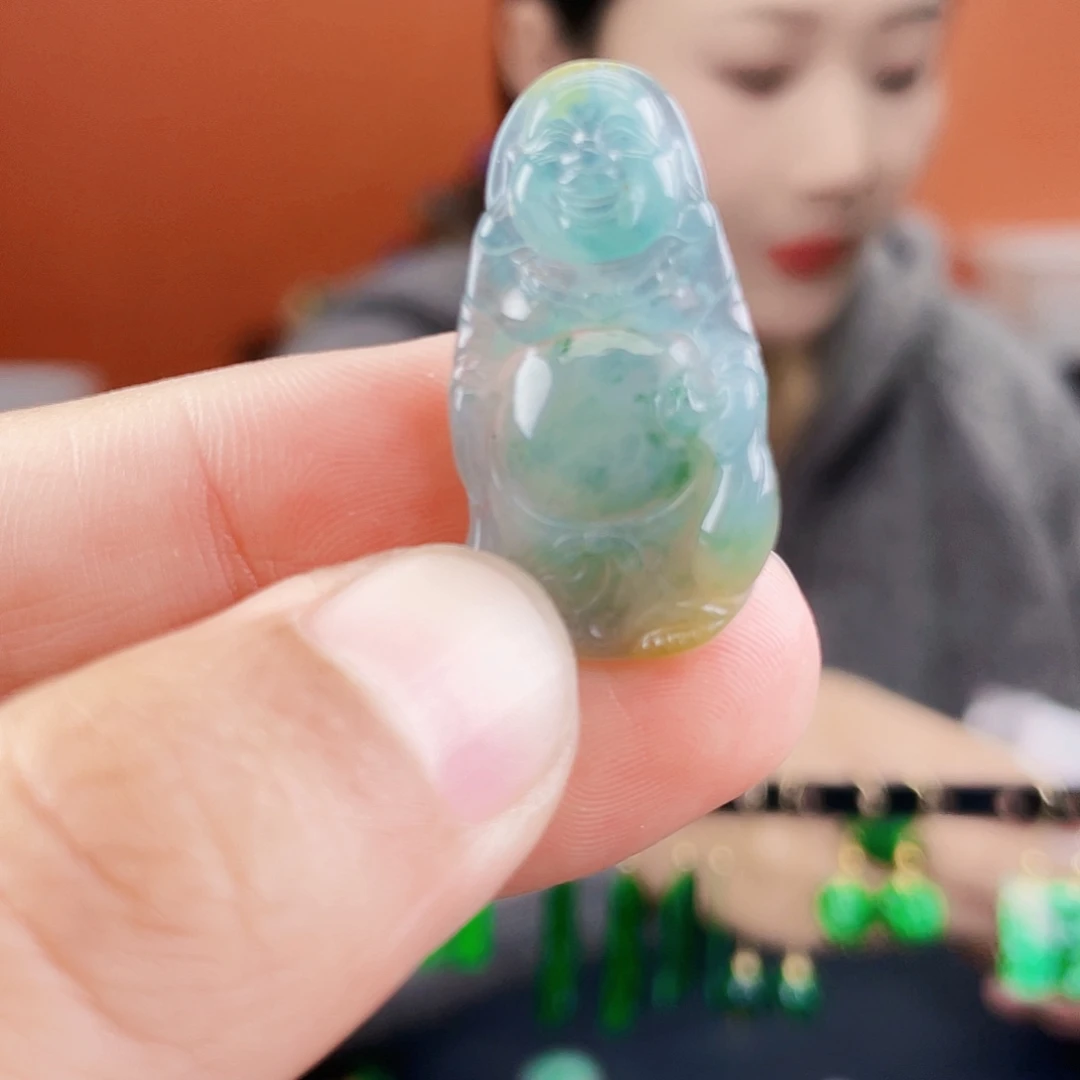 翡翠未镶嵌耳饰饰品