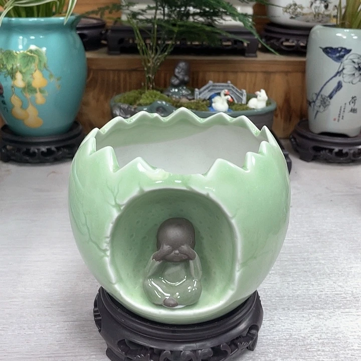 陶瓷紫砂花盆陶瓷花盆抢购起来