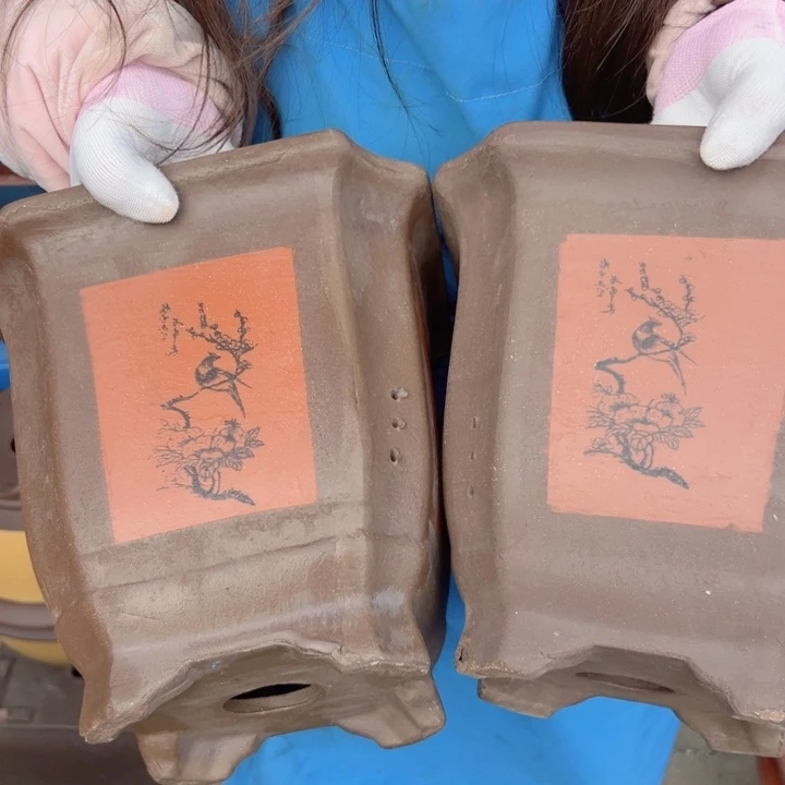 23+23红切角四方花盆花盆花盆