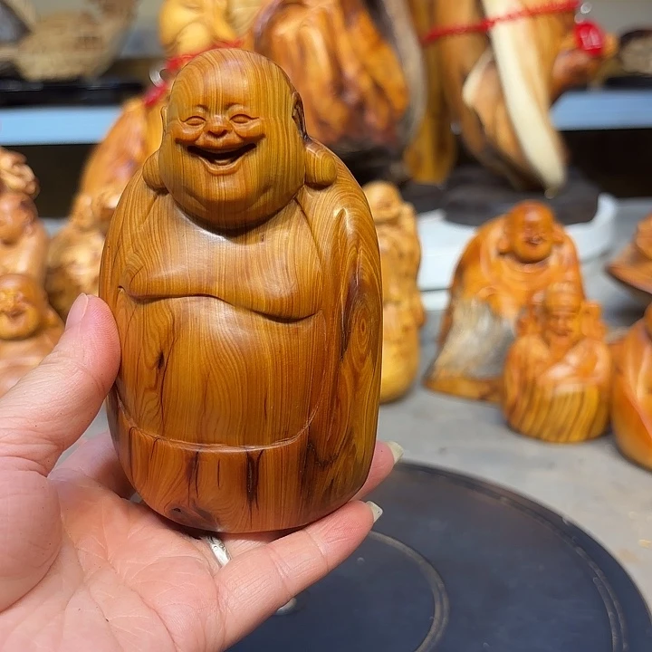 柏木太行崖柏弥勒佛