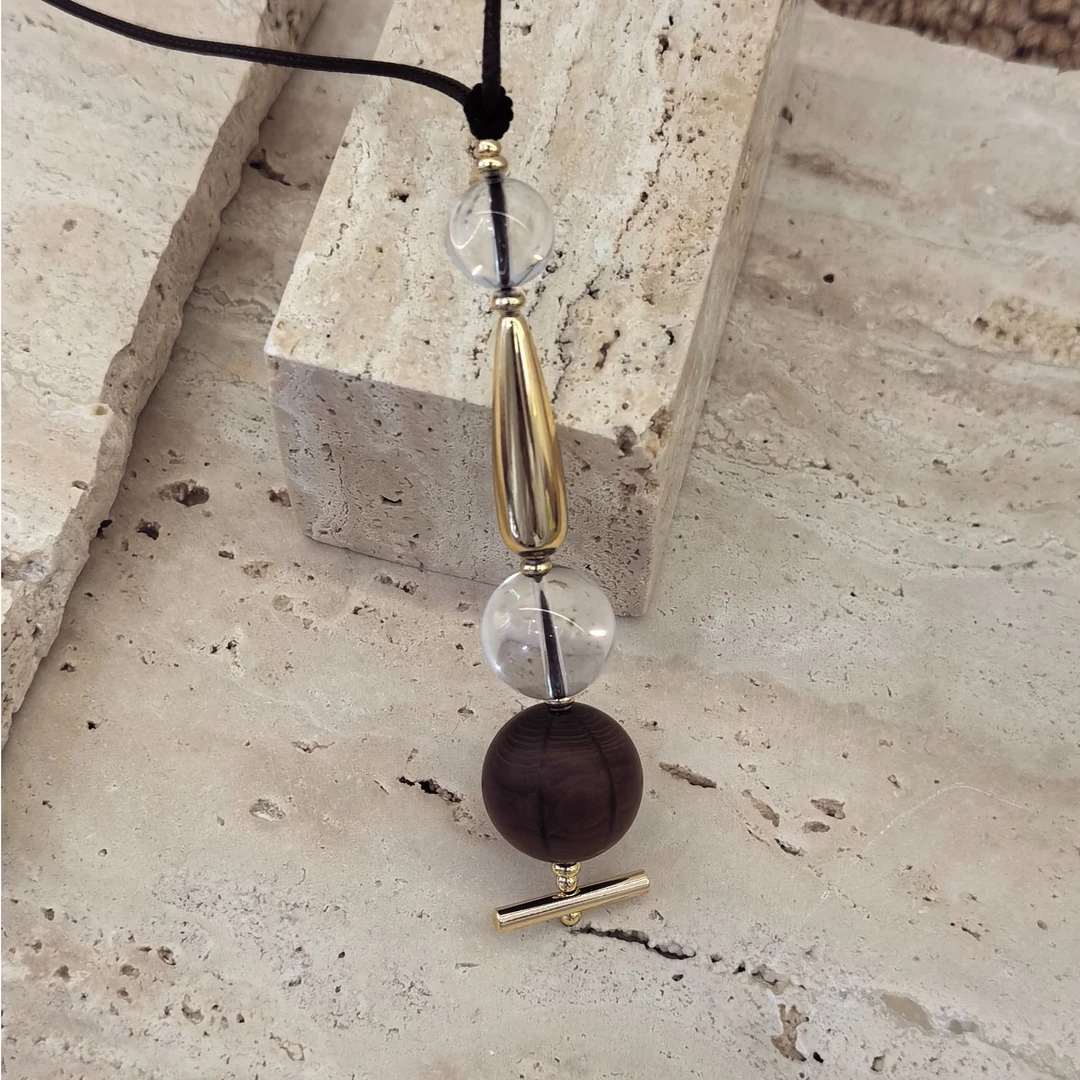 Universe原创《通天塔》【突破/生长/守护】天然六道木水晶编绳项链