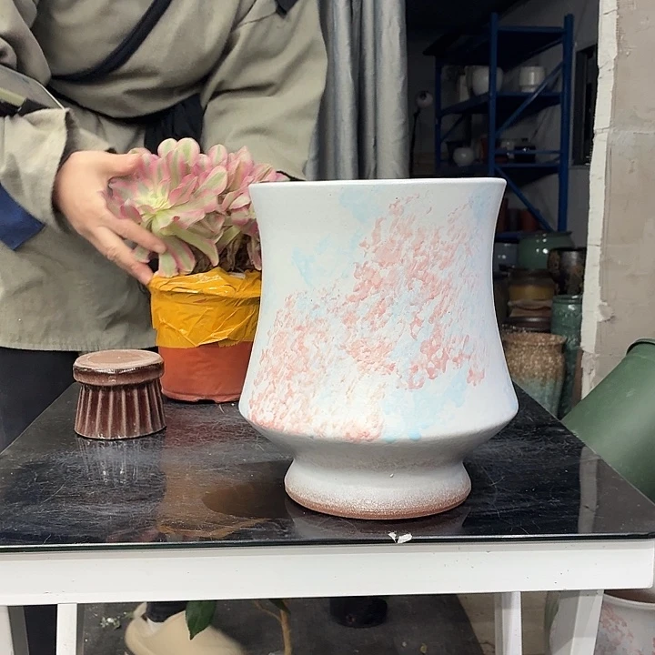 19×24 -粗陶花盆有孔-买买买